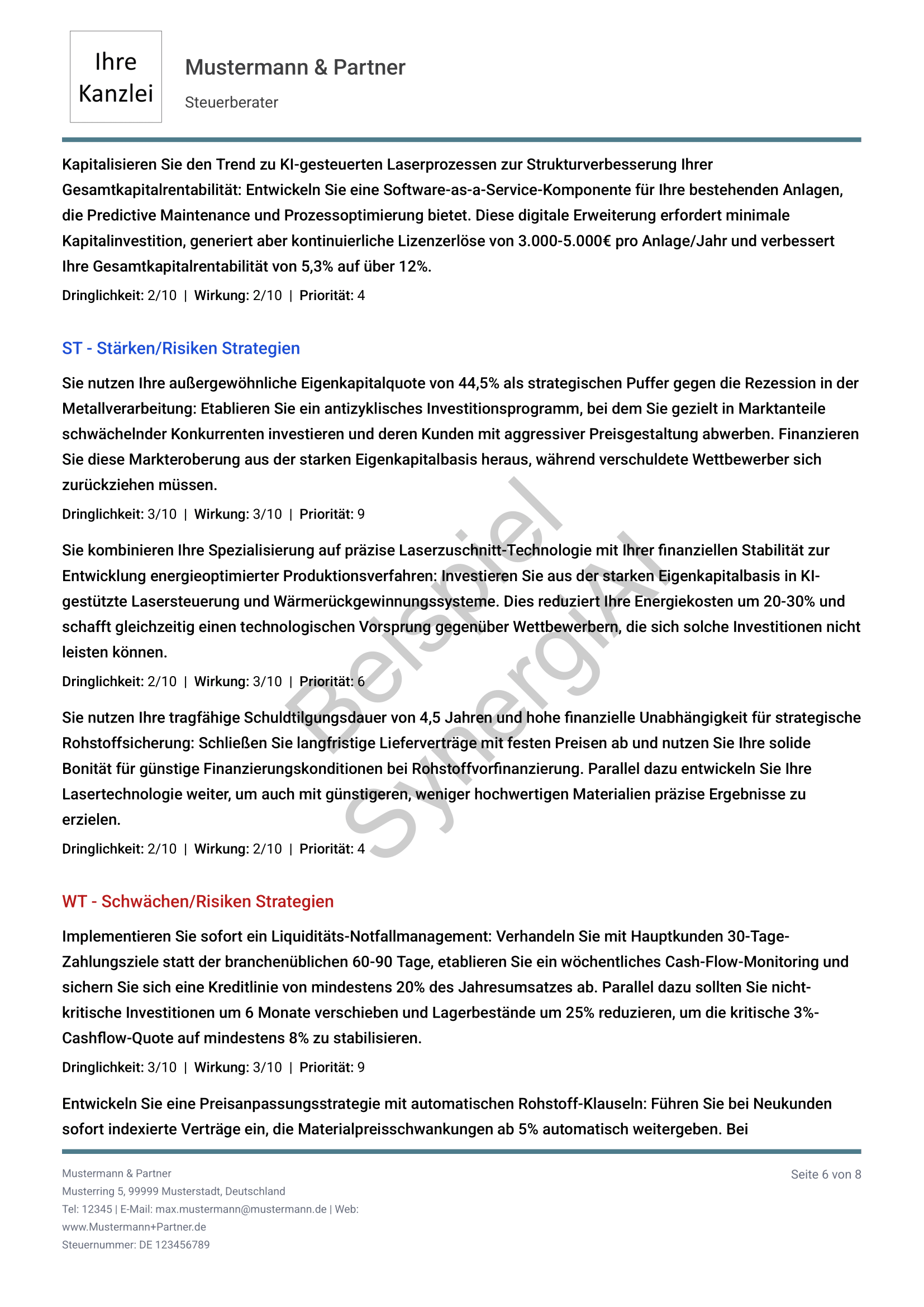SWOT-Analyse Seite 6
